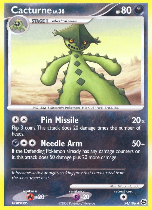 Image for Cacturne (34/106) - Pokemon