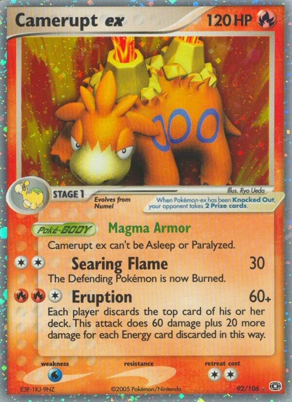 Image for Camerupt ex (92/106) - Pokemon