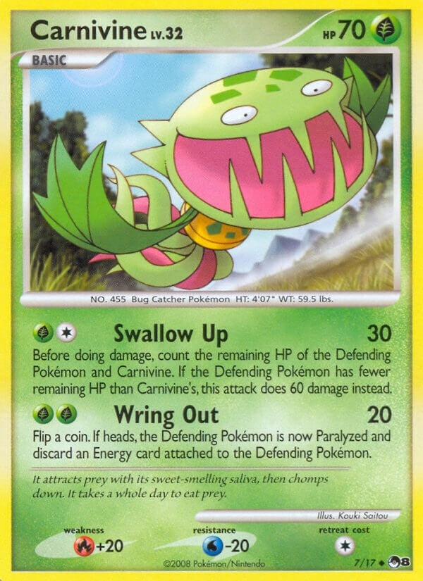 Image for Carnivine (007/017) - Pokemon