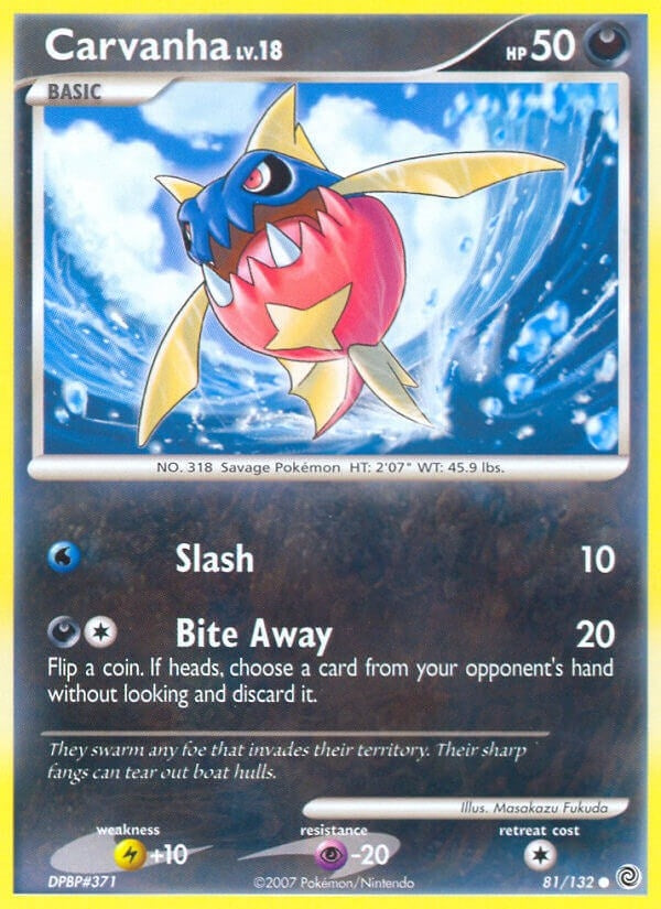 Image for Carvanha (81/132) - Pokemon