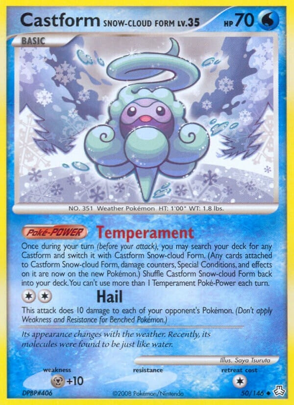 Image for Castform Snow-Cloud Form (50/146) - Pokemon