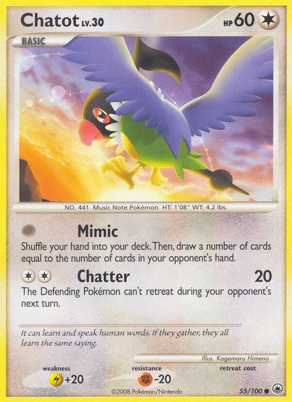 Image for Chatot (55/100) - Pokemon