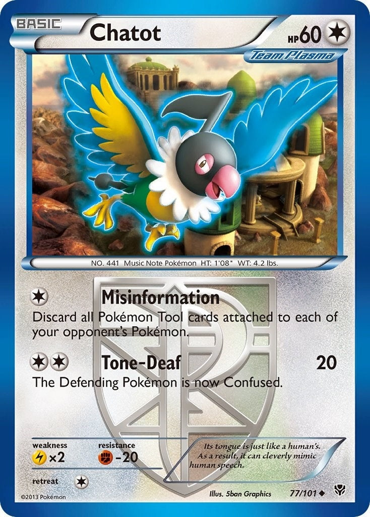 Image for Chatot (Team Plasma) (77/101) - Pokemon
