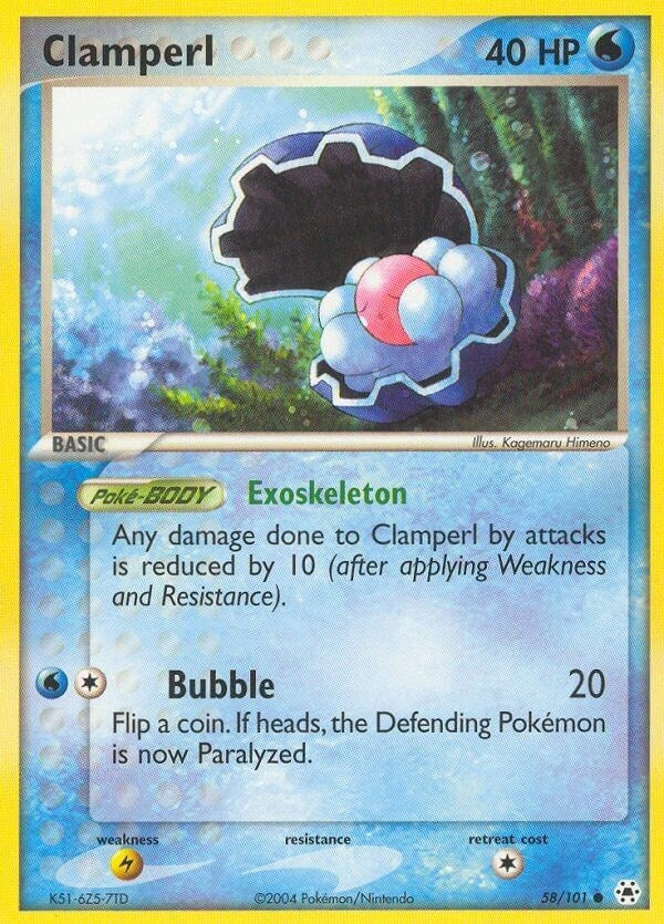Image for Clamperl (58/101) - Pokemon