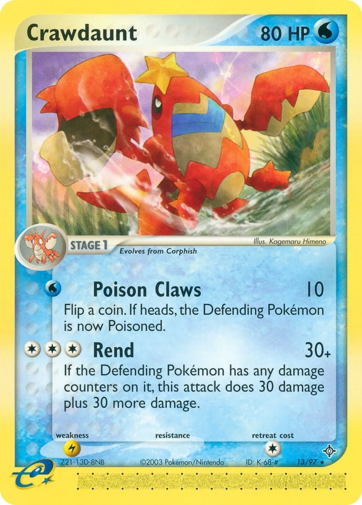 Image for Crawdaunt (13/97) - Pokemon