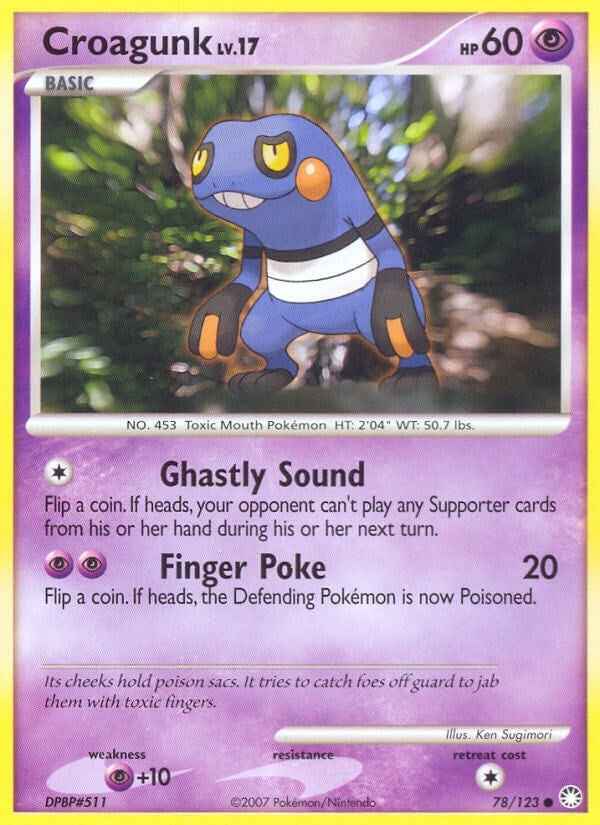Image for Croagunk (78/123) - Pokemon