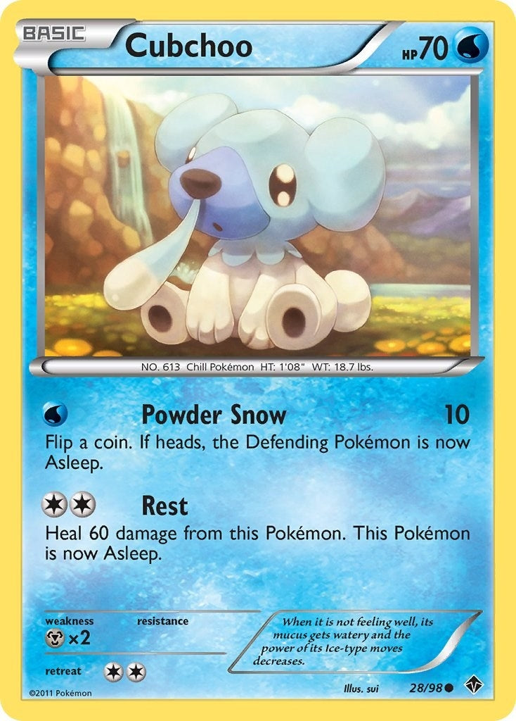 Image for Cubchoo (28) (28/98) - Pokemon