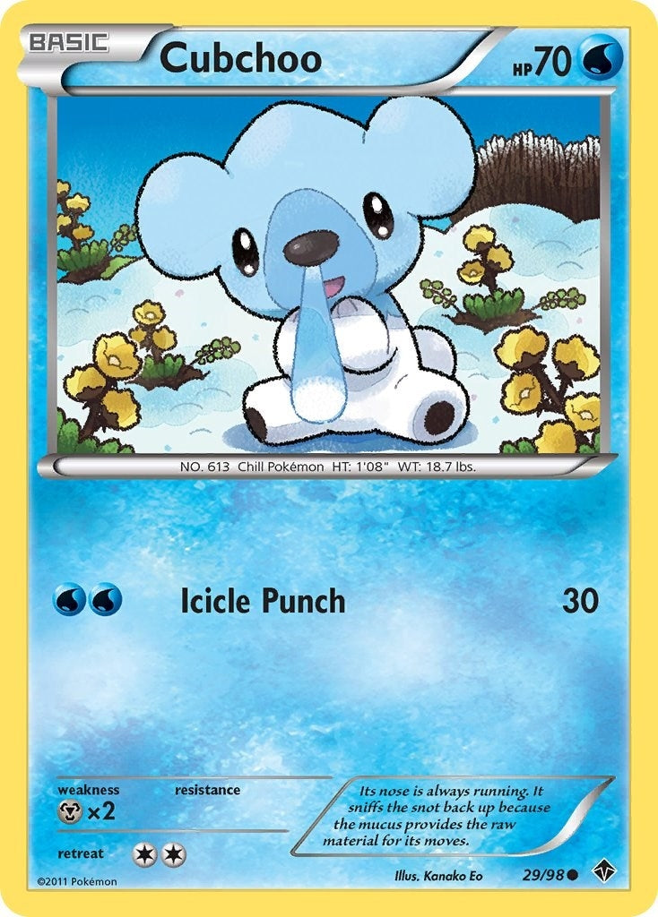 Image for Cubchoo (29) (29/98) - Pokemon