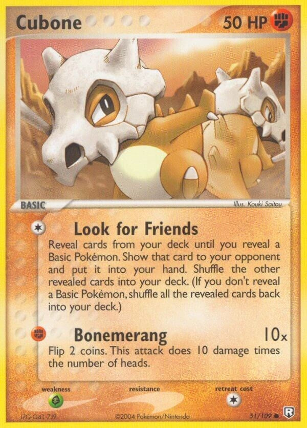 Image for Cubone (51/109) - Pokemon