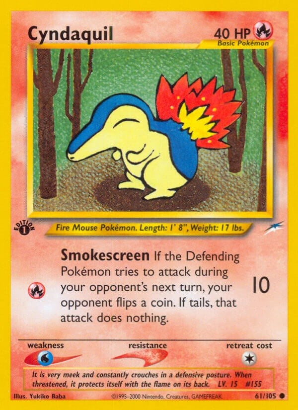 Image for Cyndaquil (061/105) - Pokemon