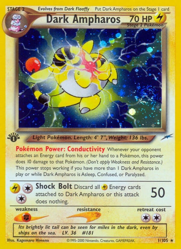 Image for Dark Ampharos (001/105) - Pokemon