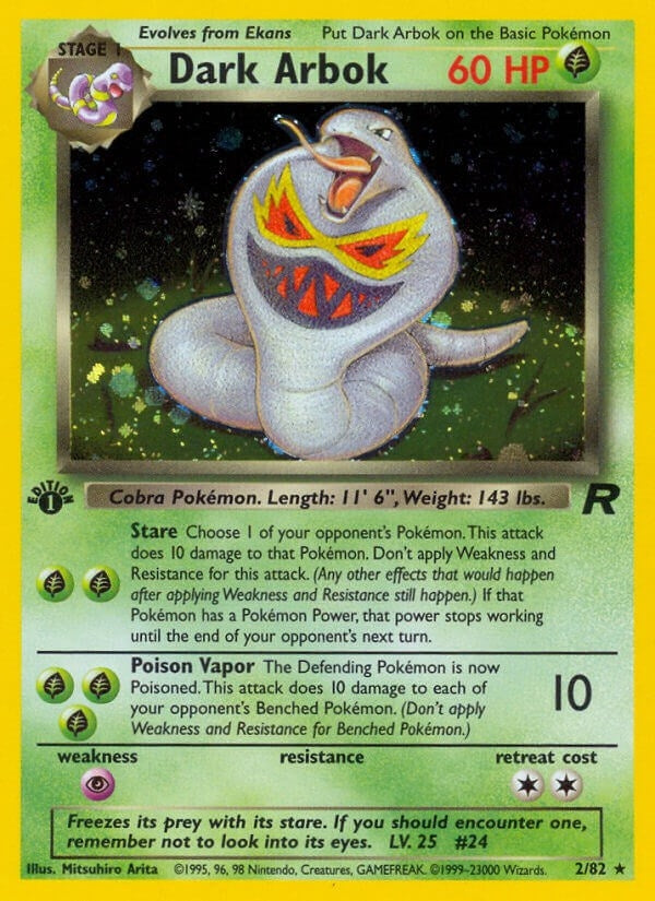 Image for Dark Arbok (2) (02/82) - Pokemon