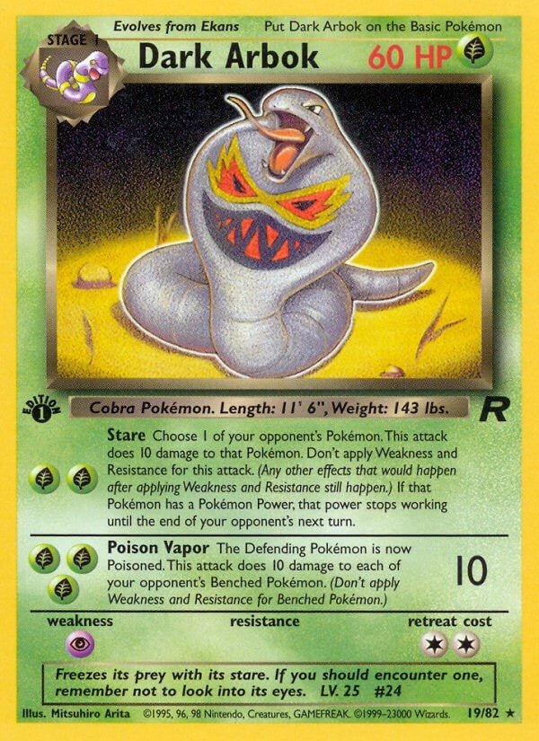 Image for Dark Arbok (19) (19/82) - Pokemon
