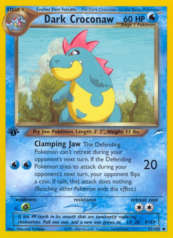 Image for Dark Croconaw (032/105) - Pokemon