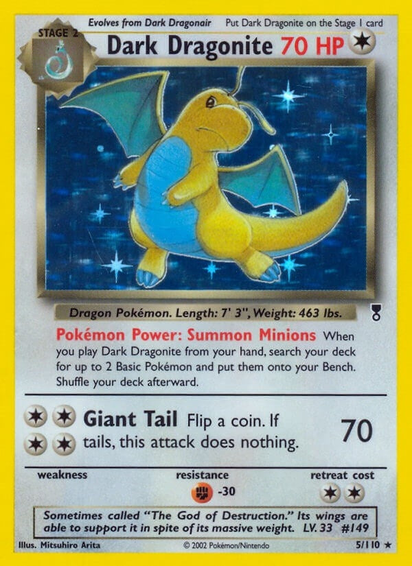 Image for Dark Dragonite (005/110) - Pokemon