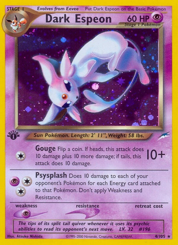 Image for Dark Espeon (004/105) - Pokemon