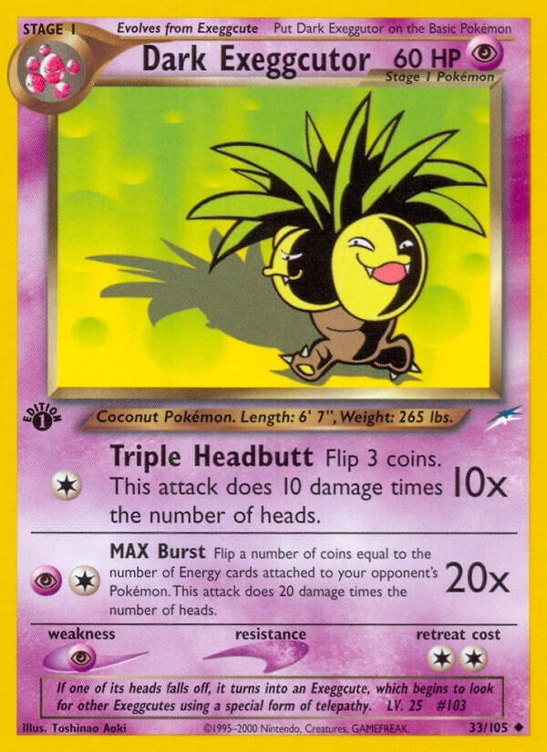 Image for Dark Exeggcutor (033/105) - Pokemon