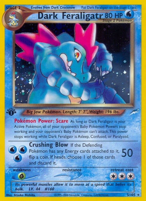 Image for Dark Feraligatr (005/105) - Pokemon