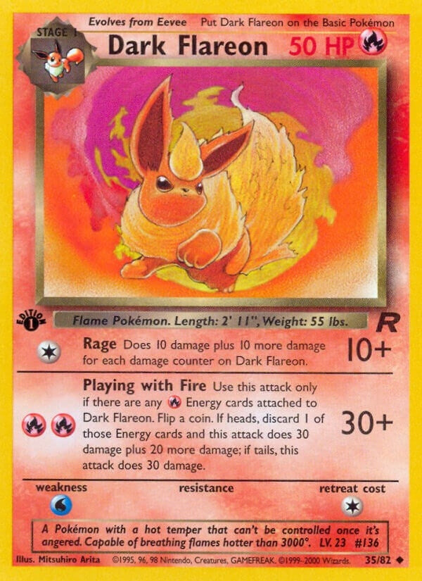 Image for Dark Flareon (35/82) - Pokemon