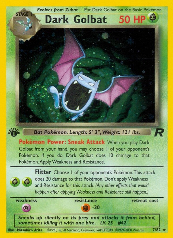 Image for Dark Golbat (7) (07/82) - Pokemon