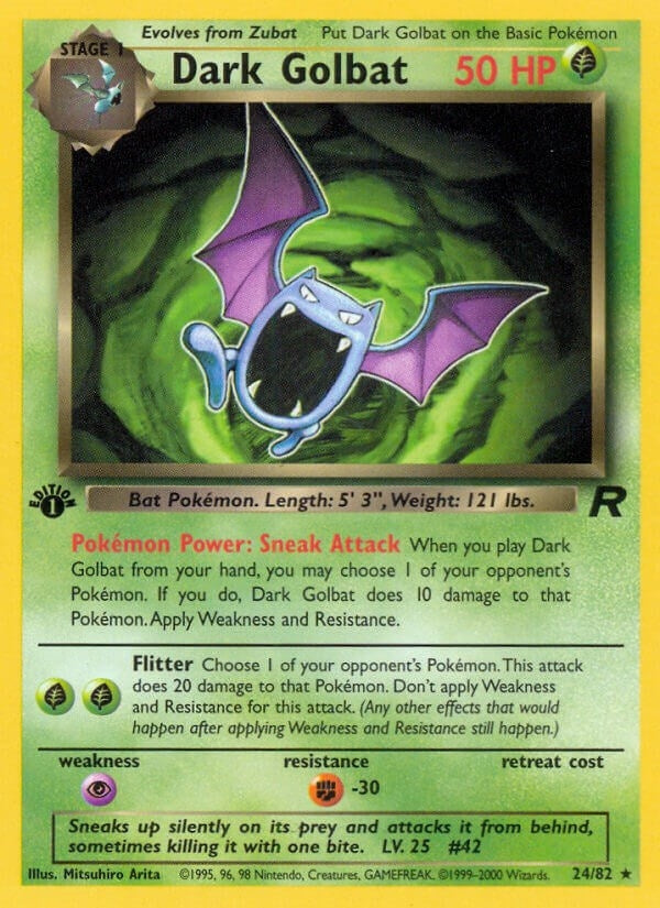 Image for Dark Golbat (24) (24/82) - Pokemon