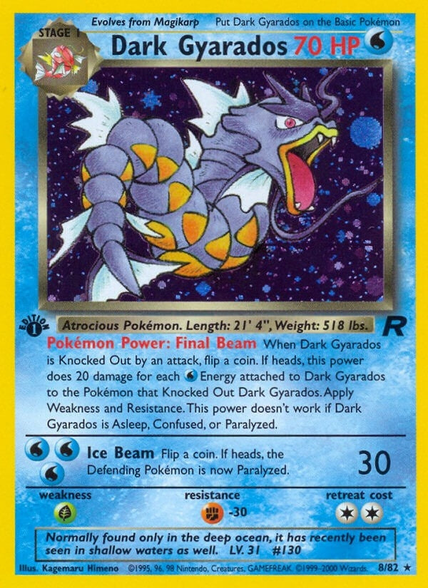 Image for Dark Gyarados (8) (08/82) - Pokemon