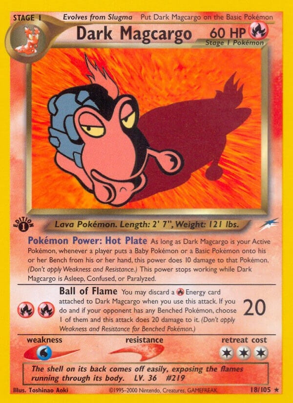 Image for Dark Magcargo (018/105) - Pokemon