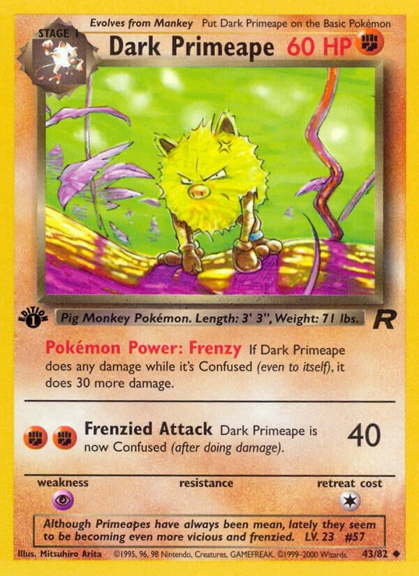 Image for Dark Primeape (43/82) - Pokemon