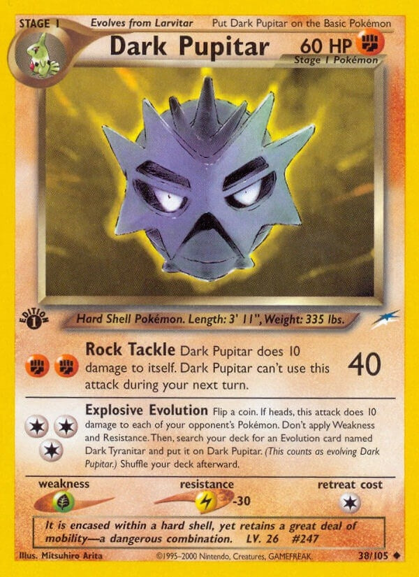 Image for Dark Pupitar (038/105) - Pokemon