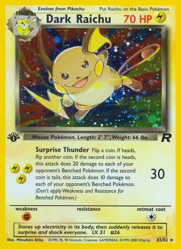 Image for Dark Raichu (83/82) - Pokemon