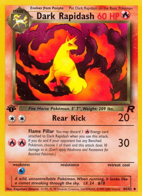 Image for Dark Rapidash (44/82) - Pokemon