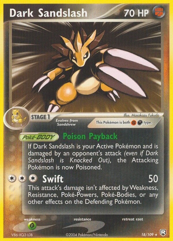 Image for Dark Sandslash (18/109) - Pokemon