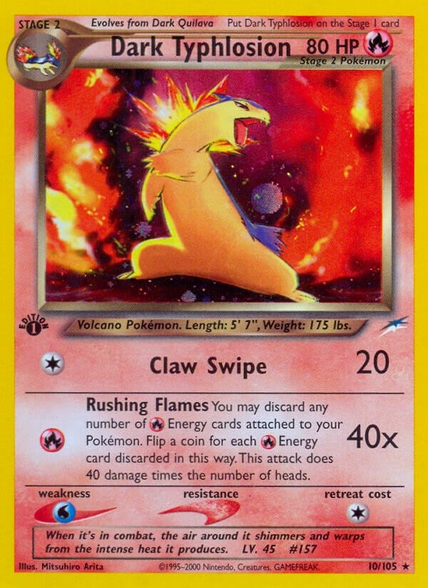 Image for Dark Typhlosion (010/105) - Pokemon