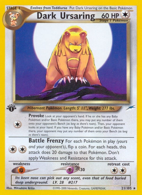 Image for Dark Ursaring (021/105) - Pokemon