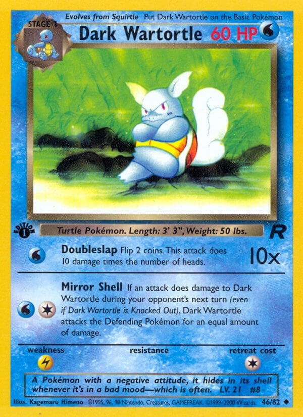 Image for Dark Wartortle (46/82) - Pokemon