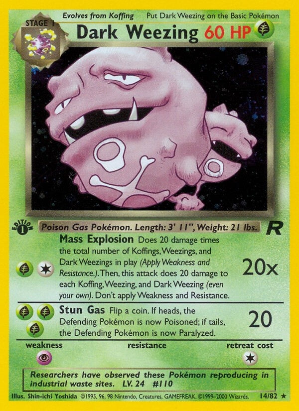 Image for Dark Weezing (14) (14/82) - Pokemon