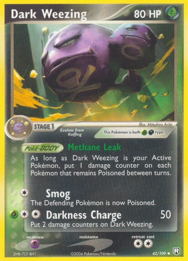Image for Dark Weezing (42/109) - Pokemon