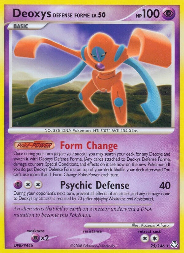Image for Deoxys Defense Forme (25/146) - Pokemon