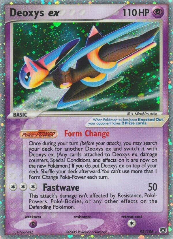 Image for Deoxys ex (Speed Forme) (93/106) - Pokemon
