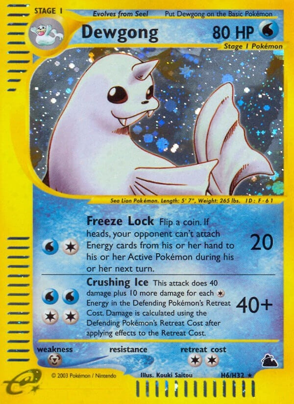 Image for Dewgong (H6) (H06/H32) - Pokemon
