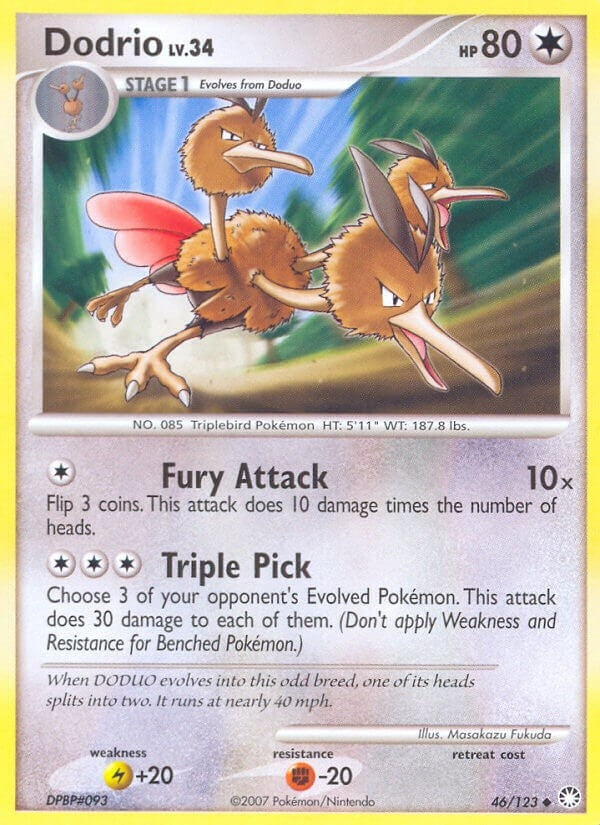Image for Dodrio (46/123) - Pokemon