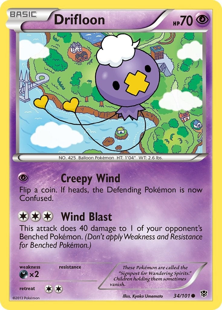Image for Drifloon (34/101) - Pokemon
