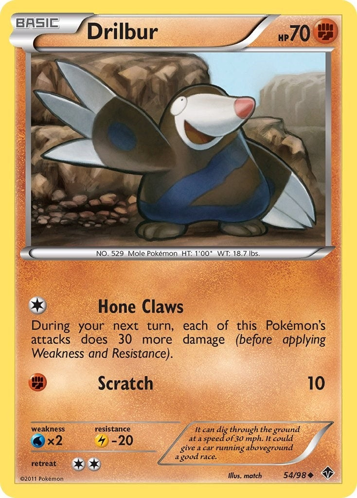 Image for Drilbur (54) (54/98) - Pokemon