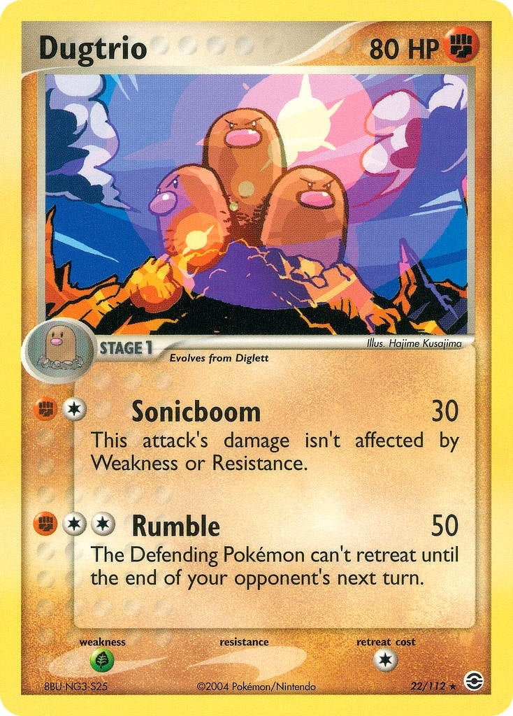 Image for Dugtrio (22/112) - Pokemon