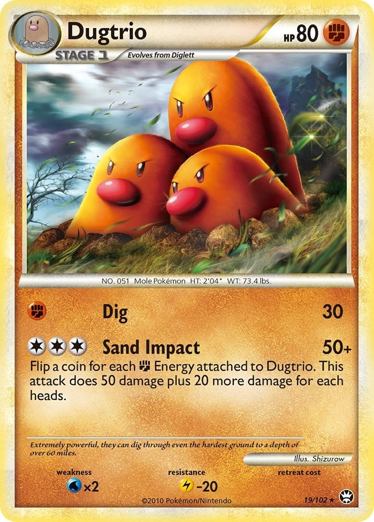 Image for Dugtrio (19/102) - Pokemon