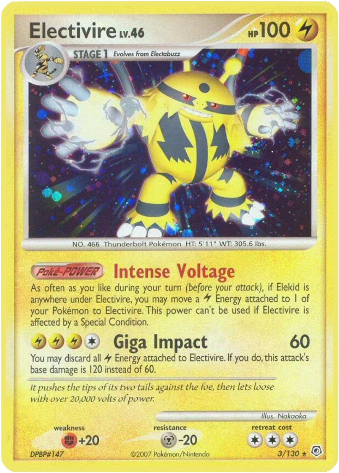 Image for Electivire (3/130) - Pokemon