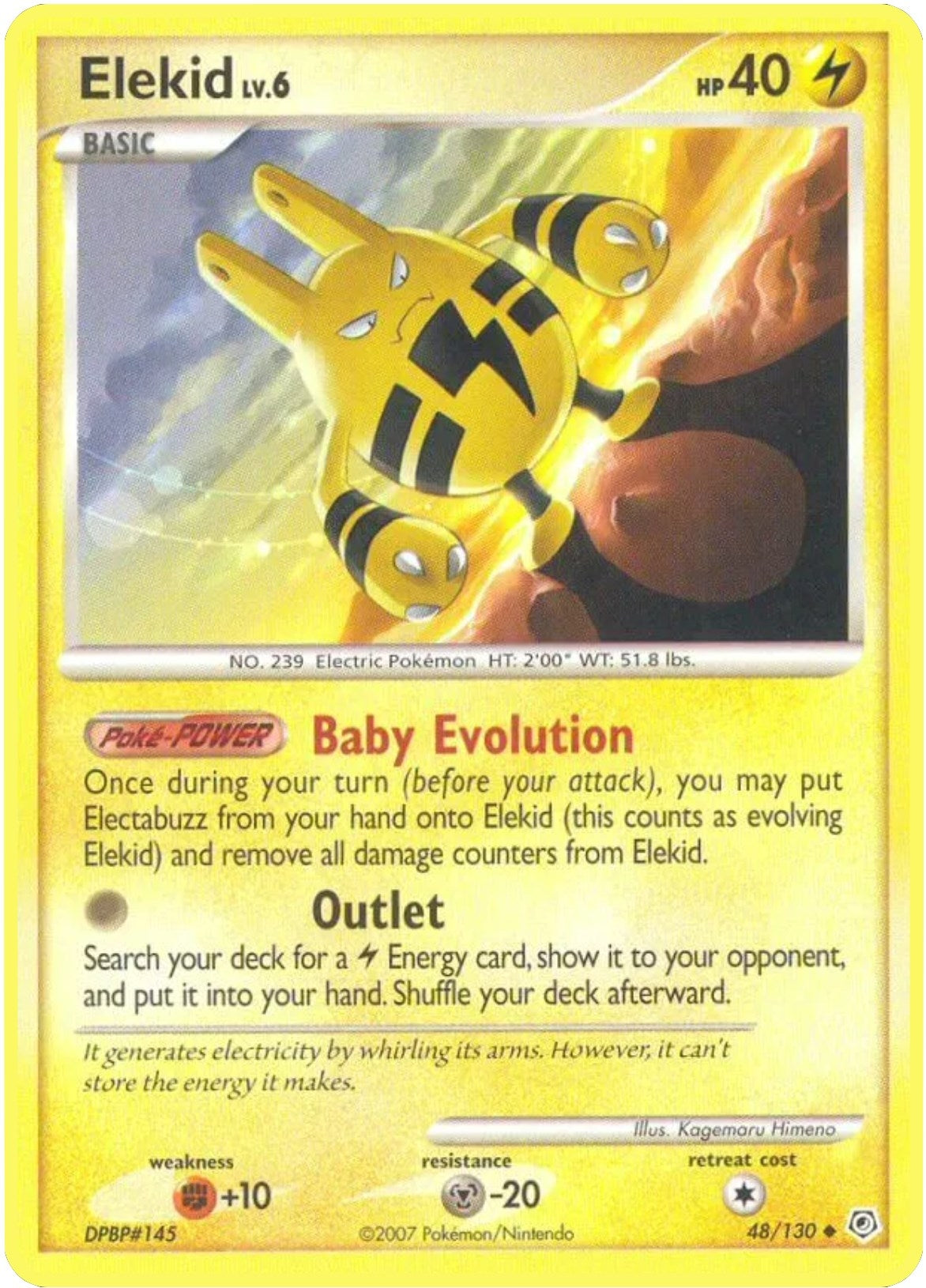 Image for Elekid (48/130) - Pokemon