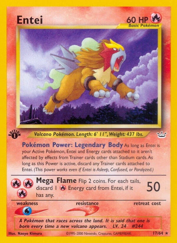 Image for Entei (17) (17/64) - Pokemon