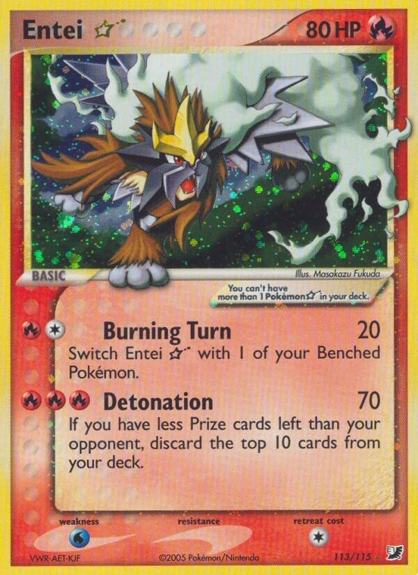 Image for Entei Star (113/115) - Pokemon