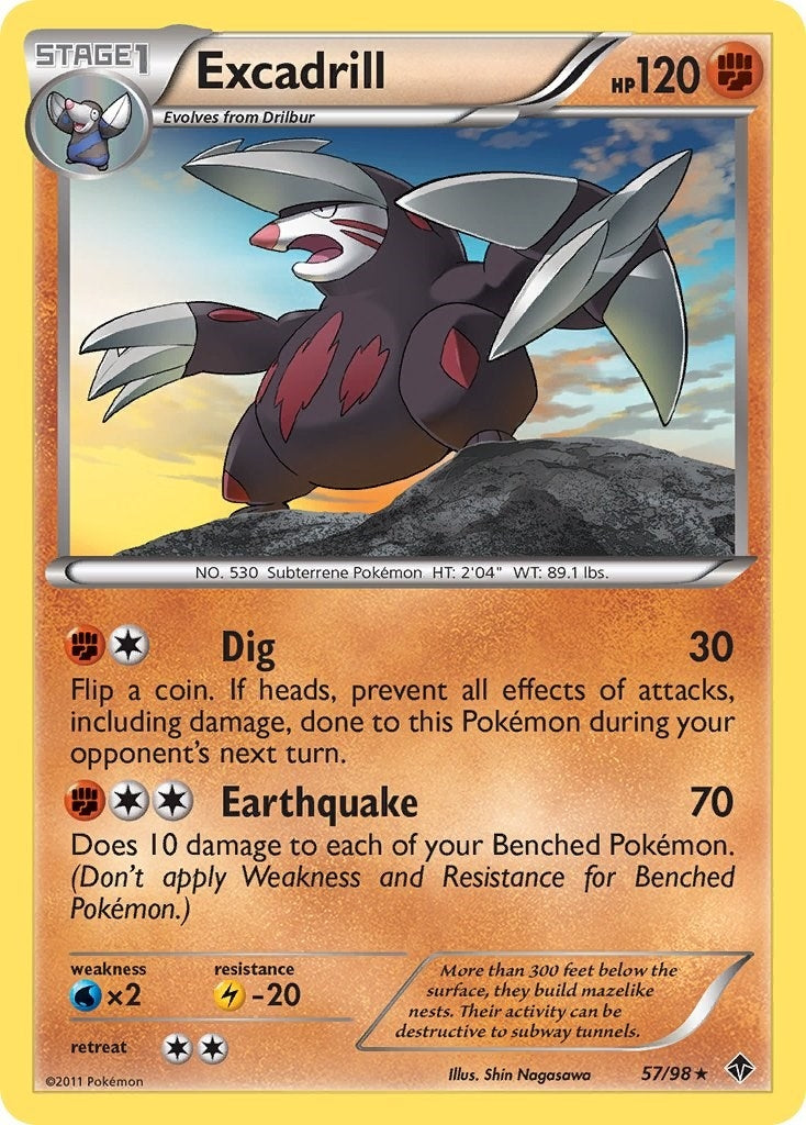 Image for Excadrill (57) (57/98) - Pokemon